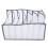 (White 7 Grids) Wardrobe Organizer 7 Grids Stackable Odorless Clothes Storage White 1