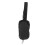 Black Adjustable Chest Bag Glossy Zipper Breathable Headphone Hole 5