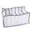 (White 7 Grids) Wardrobe Organizer 7 Grids Stackable Odorless Clothes Storage White 2