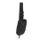 Black Adjustable Chest Bag Glossy Zipper Breathable Headphone Hole 2