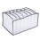 (White 7 Grids) Wardrobe Organizer 7 Grids Stackable Odorless Clothes Storage White 4