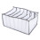 (White 7 Grids) Wardrobe Organizer 7 Grids Stackable Odorless Clothes Storage White 3