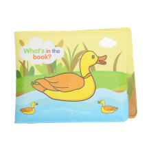 (Duck Swimming) Bath Book Colorful Safe Nontoxic EVA Foam Bathtub Book for Kids