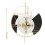 Wall Clock Electrostatic Spray Paint Black Gold Silent Decoration Gift 1