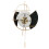 Wall Clock Electrostatic Spray Paint Black Gold Silent Decoration Gift 3