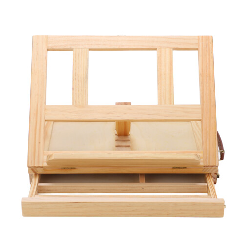 Tabletop Easel Pine Wood Adjustable Foldable Painting Easel 1