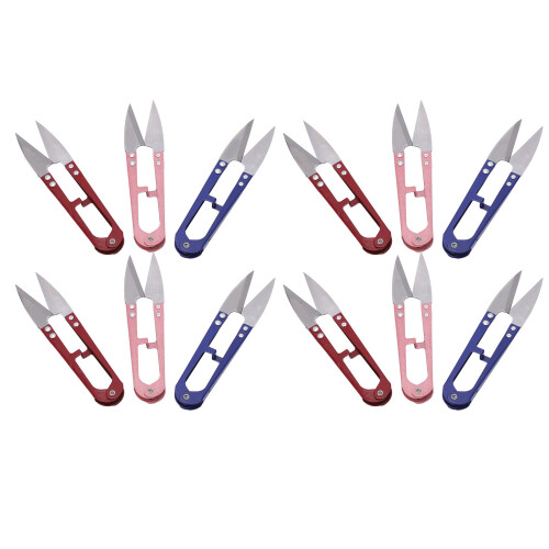 12Pcs Thread Snips Spring Action Portable Thread Cutter DIY 1