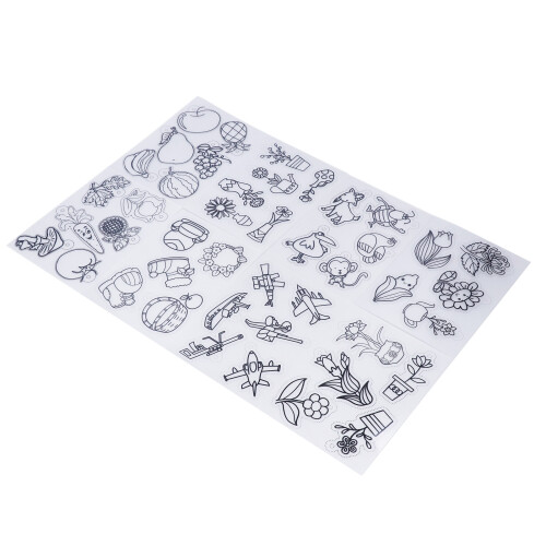 (Plant Series) 8Pcs Heat Shrinky Sheets DIY Key Chains Decor Translucent Patterns