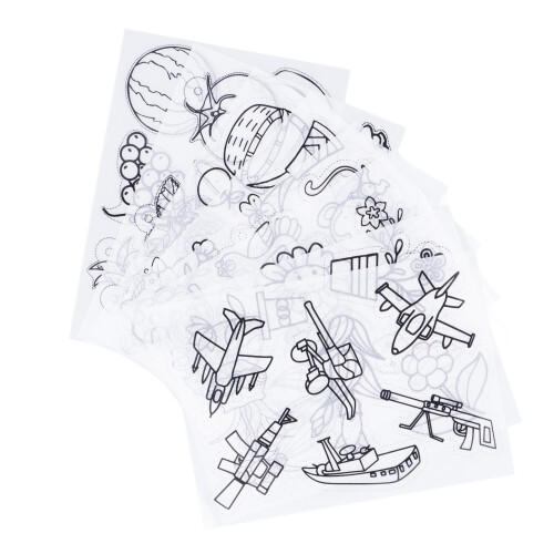 (Plant Series) 8Pcs Heat Shrinky Sheets DIY Key Chains Decor Translucent Patterns 1