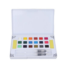 Watercolor Paint 18 Colors Nontoxic Fadeless Quick Drying Vibrant Set
