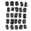 Rune Stones Obsidian Material Runes Set 3