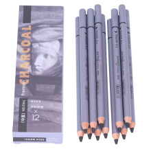 12Pcs Charcoal Pencils Flexible Smooth Drawing Sketching Art Supplies