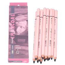 12Pcs Charcoal Pencils Flexible Smooth Write Art Supply for Drawing