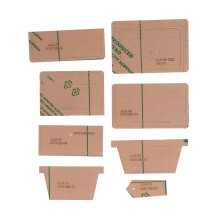 Clear Acrylic Wallet Stencil Template for DIY Leather Crafts Gift