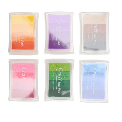Ink Pad Sponge Water Based Gradient Color Non Toxic Washable DIY