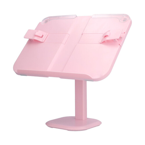 Adjustable Plastic Pink Book Stand for Kids 1