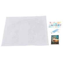 DIY Oil Painting By Numbers Beach Sunset for Adults Elderly Children