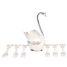 (with Forks 12.5cm/4.9in) EU Style Swan Base Zinc Alloy Coffee Tableware Gift