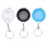 3Pcs Soft Retractable Tape Measures Plastic Shells Sewing Tailoring 5