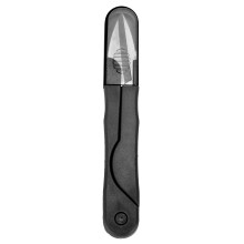 (Black) Mini Portable Stainless Steel Thread Snip Scissor with Lid White