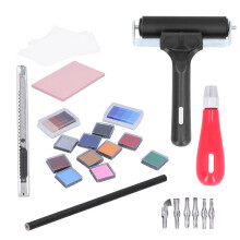 Carving Rubber Stamp Kit Block Printmaking Set Tools Art Supplies