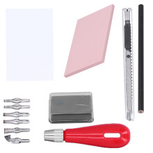 Carving Rubber Stamp Kit with Cutter Tools Art Supplies