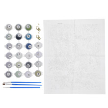 Number Coloring Painting Beginner Linen Cloth DIY Acrylic Supplies