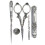Retro Sewing Scissors Set Silver 5