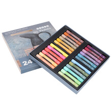 24pcs Oil Pastels Soft Wax Crayon NonToxic Morandi Art Supplies