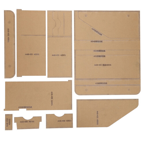 Acrylic Template Kit Clear Handbag DIY Tool AAB-450