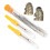 2 Set Sewing Thimble Finger Protector Needle Ripper DIY Tools 3