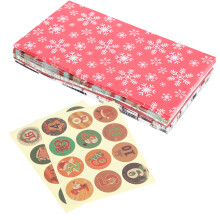 24Pcs Christmas Packaging Bag Treat with Stickers