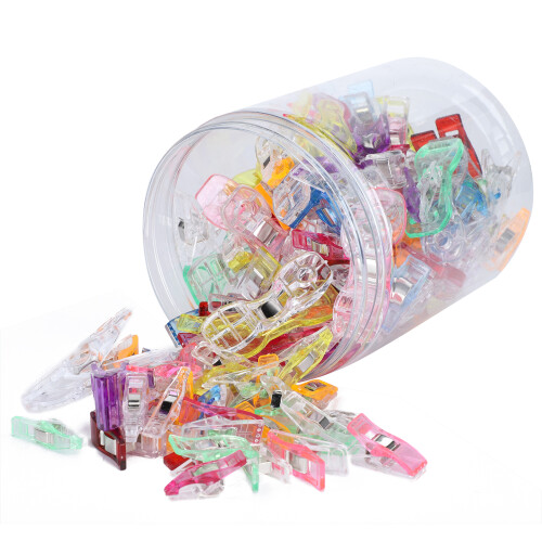 120Pcs Quilting Clips Plastic Colorful Hemming Patchwork