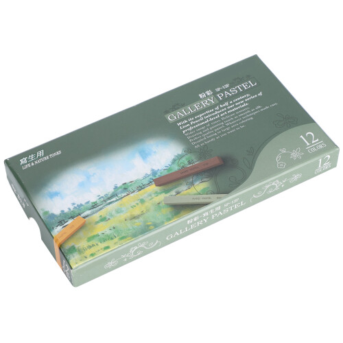 12Pcs Pastel Stick Soft Crayon Multi Color Sketching Art 2