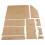 Acrylic Template Kit Clear Handbag DIY Tool AAB-450 4