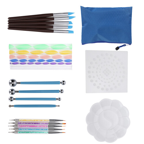 25Pcs Dotting Painting Tool Mandala DIY Set Creativity Drawing Stencil 1
