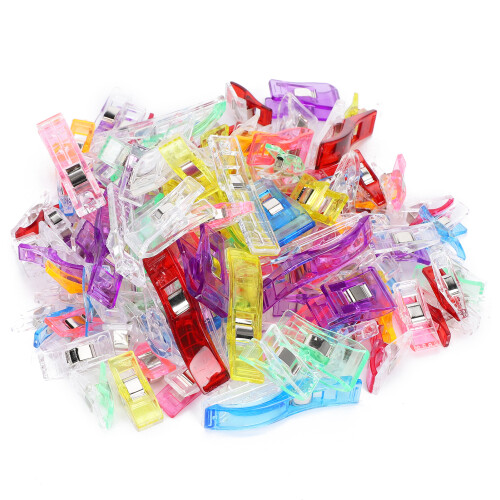 100Pcs Quilting Clips DIY PatchWork Colorful Plastic Sewing Tools 1