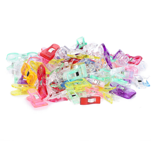 120Pcs Quilting Clips Plastic Colorful Hemming Patchwork 1