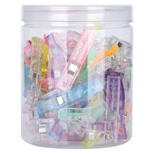 100Pcs Quilting Clips Plastic Colorful Sewing Fabric Craft Tools 2