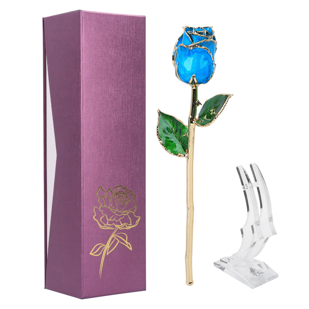24K Gold Plated Rose Flower Gift for Valentine's Day Wedding-image-OPC-PMFV5YZ-NEW