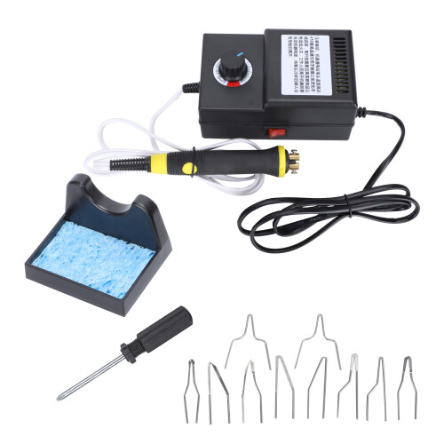 (UK Plug 220V) Woodburner Adjustable Temp Pyrography Set 220V UK Plug 1