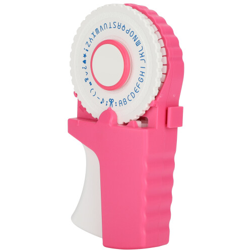 Manual Typewriter Embosser DIY Office Supplies Pink E-303 2