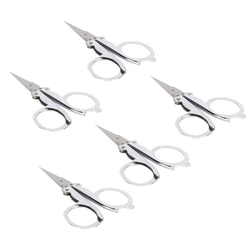 5PCs Foldable Mini Scissors Portable Paper Cutting Tool 1