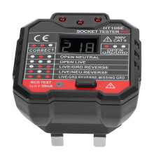Socket Tester Digital Display Portable Plug Detector