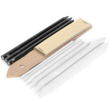 10Pcs Charcoal Sketch Drawing Tool with Sandpaper Blending Stump