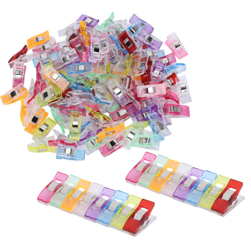 100Pcs Hemming Clips DIY Plastic Fabric Craft Sewing Accessories 2