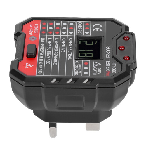 Socket Tester Digital Display Portable Plug Detector 1