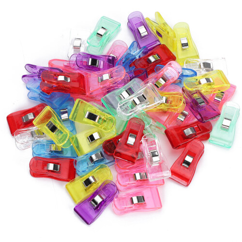 50Pcs Quilting Clips Plastic Colorful Patchwork Sewing Accessories 1