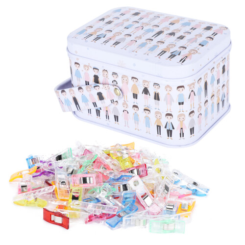 80Pcs Hemming Clips Colorful Plastic Sewing Accessories