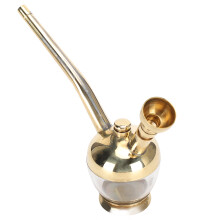 Portable Mini Filtered Water Pipe Dual Use Brass Vintage Smoking Pipe
